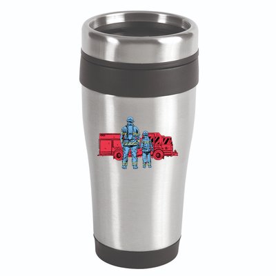 Firefighter Father And Son 16oz Travel Tumbler