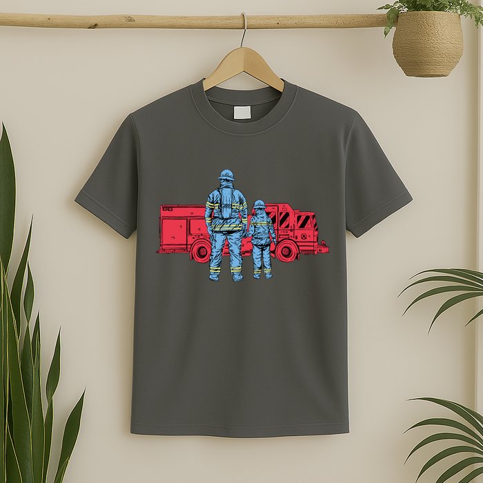Firefighter Father And Son T-Shirt