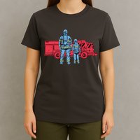 Firefighter Father And Son T-Shirt