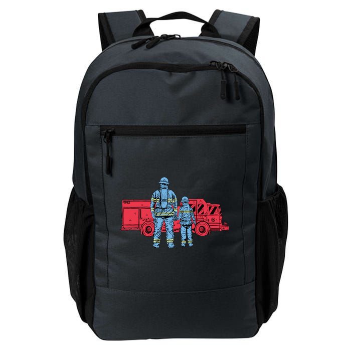 Firefighter Father And Son Backpack