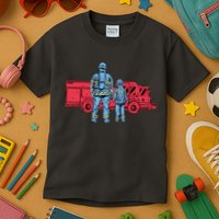 Firefighter Father And Son Kids T-Shirt