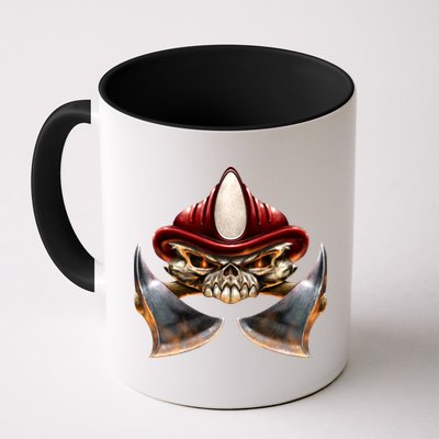 Firefighter Fire Skull Axe Mug