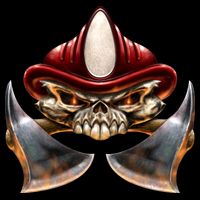 Firefighter Fire Skull Axe Mug