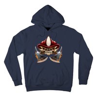 Firefighter Fire Skull Axe Hoodie