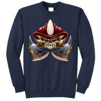 Firefighter Fire Skull Axe Sweatshirt