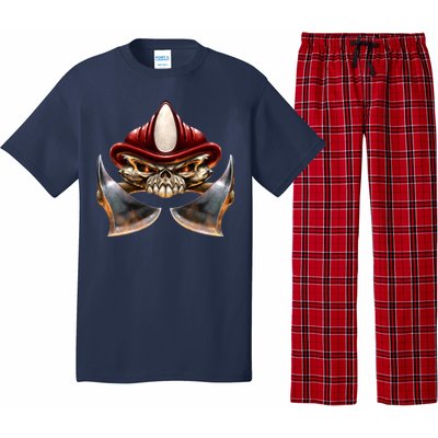 Firefighter Fire Skull Axe Pajama Set