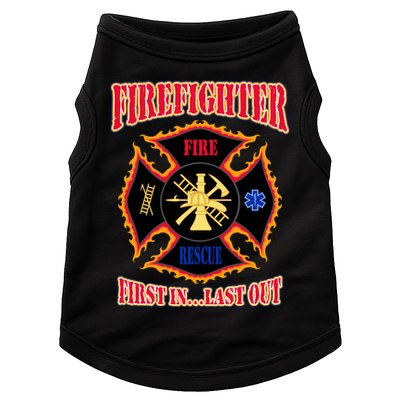 Firefighter First In Last Out Doggie Tank