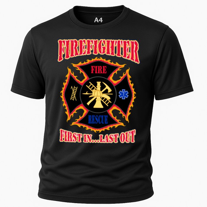 Firefighter First In Last Out Performance Shirt
