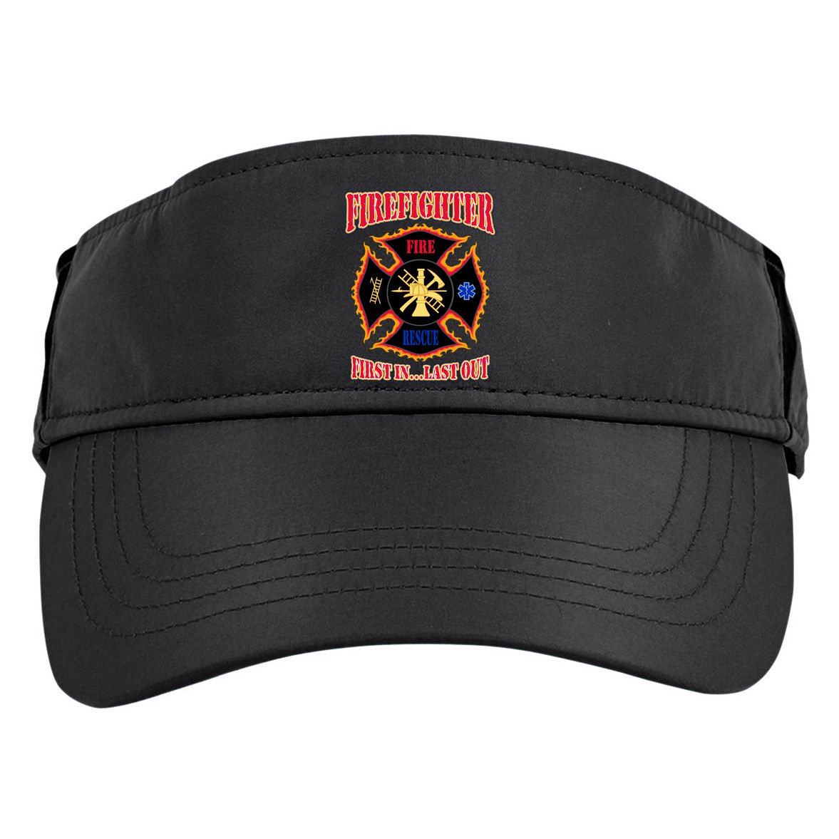 Firefighter First In Last Out Adult Drive Performance Visor
