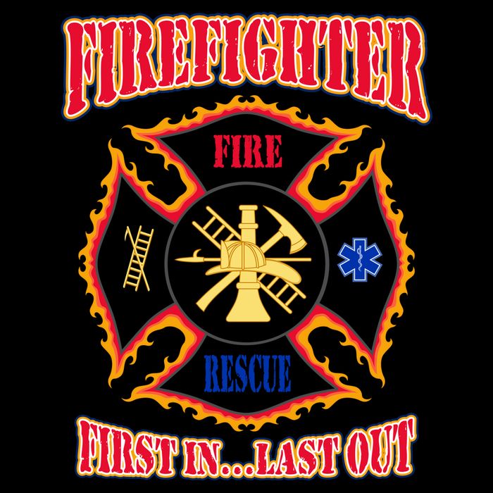 Firefighter First In Last Out Baby Bodysuit