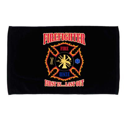 Firefighter First In Last Out Microfiber Hand Towel