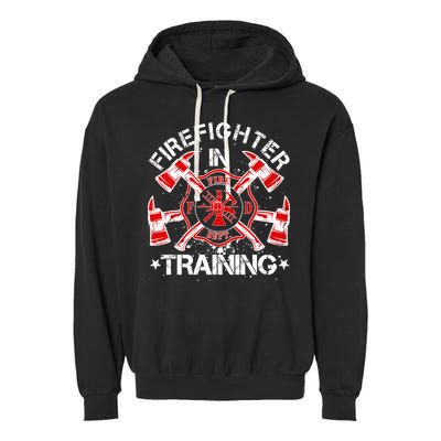 Firefighter In Training Garment-Dyed Fleece Hoodie