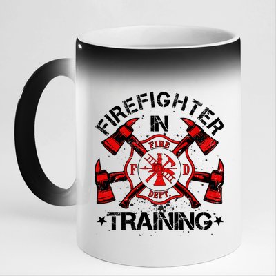 Firefighter In Training 11oz Black Color Changing Mug