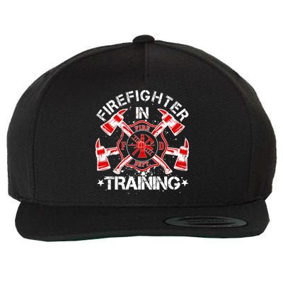 Firefighter In Training Wool Snapback Cap