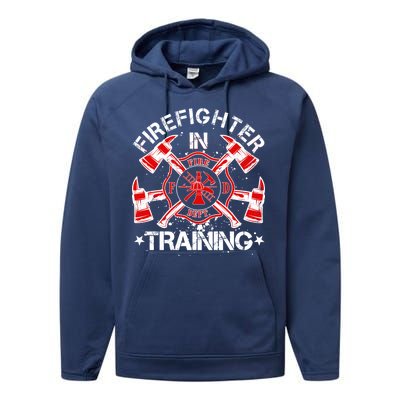 Firefighter In Training Performance Fleece Hoodie