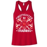 Firefighter In Training Women's Racerback Tank