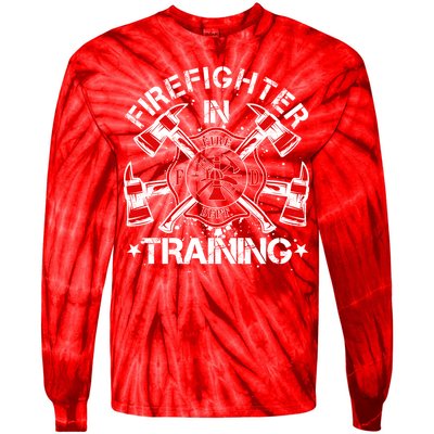 Firefighter In Training Tie-Dye Long Sleeve Shirt