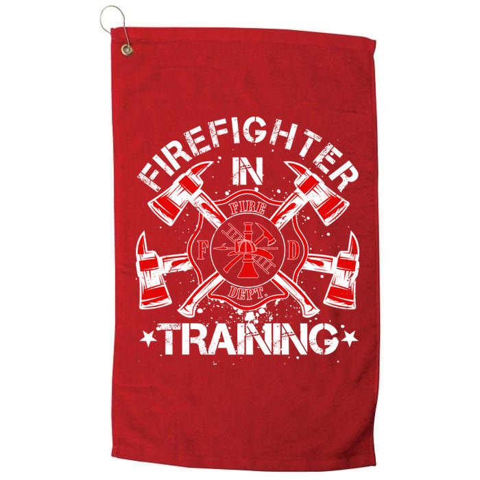 Firefighter In Training Platinum Collection Golf Towel