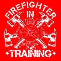 Firefighter In Training Women's V-Neck T-Shirt