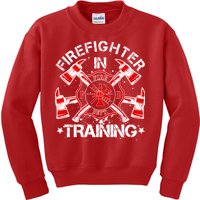 Firefighter In Training Kids Sweatshirt