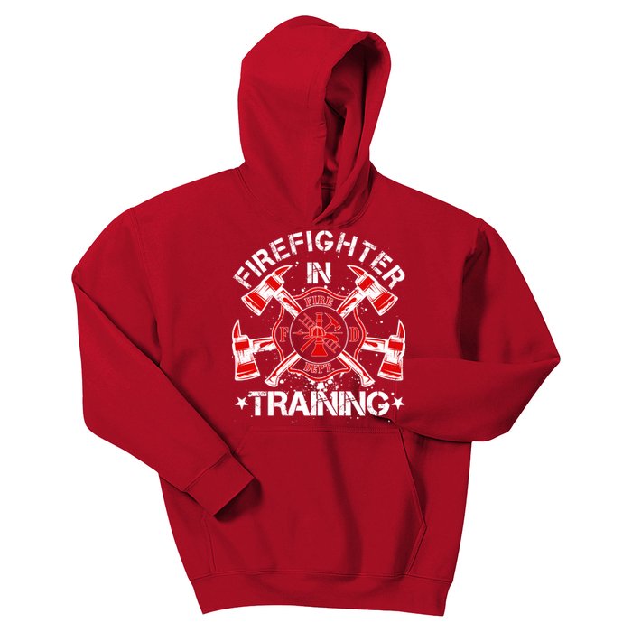 Firefighter In Training Kids Hoodie