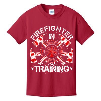 Firefighter In Training Kids T-Shirt