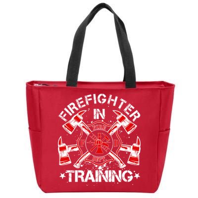 Firefighter In Training Zip Tote Bag