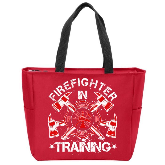 Firefighter In Training Zip Tote Bag