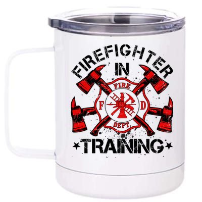 Firefighter In Training 12 oz Stainless Steel Tumbler Cup