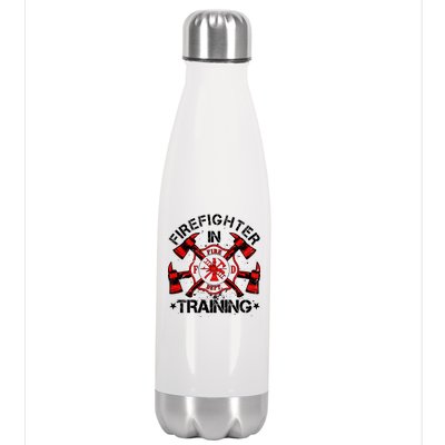 Firefighter In Training Stainless Steel Insulated Water Bottle