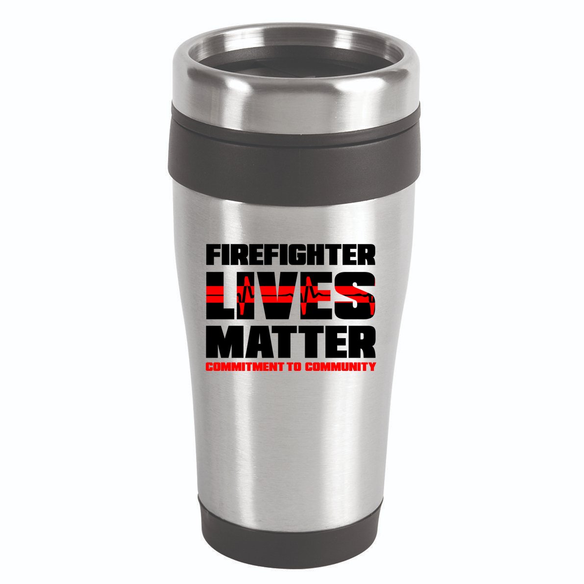Firefighter Lives Matter 16oz Travel Tumbler