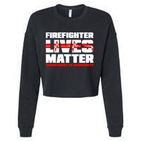 Firefighter Lives Matter Cropped Pullover Crew