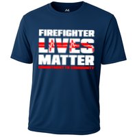 Firefighter Lives Matter Cooling Performance Crew T-Shirt