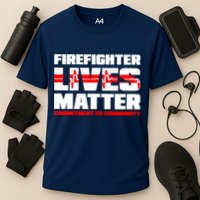 Firefighter Lives Matter Cooling Performance Crew T-Shirt