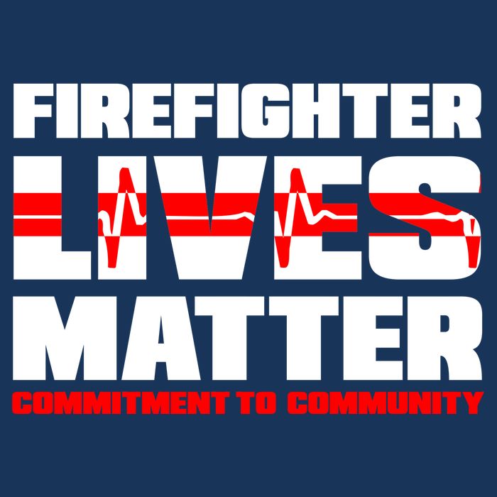 Firefighter Lives Matter Cooling Performance Crew T-Shirt