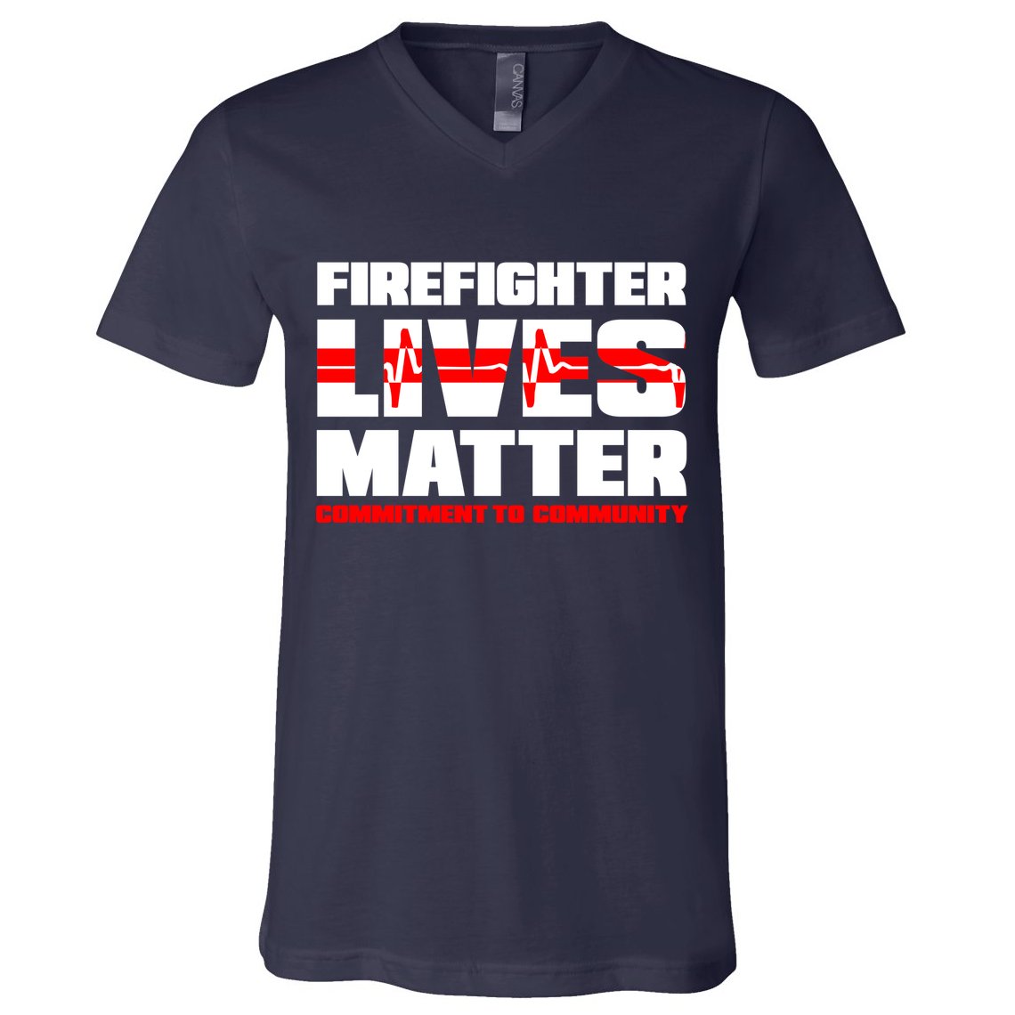 Firefighter Lives Matter V-Neck T-Shirt