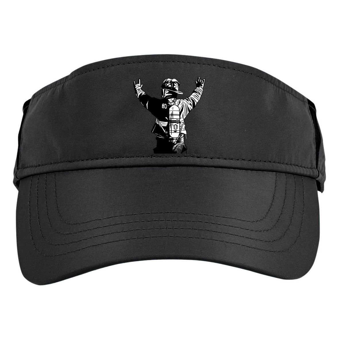 Firefighter Rock Hands Adult Drive Performance Visor