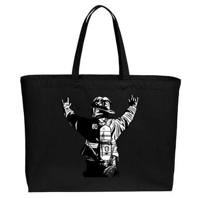 Firefighter Rock Hands Cotton Canvas Jumbo Tote