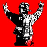 Firefighter Rock Hands Kids T-Shirt