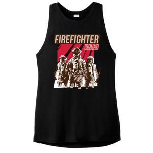 Firefighter Squad Ladies PosiCharge Tri-Blend Wicking Tank