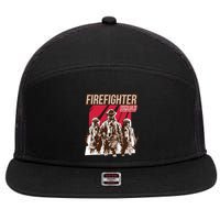 Firefighter Squad 7 Panel Mesh Trucker Snapback Hat