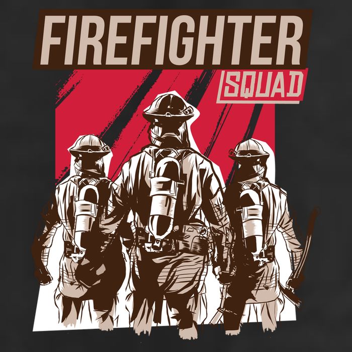 Firefighter Squad 7 Panel Mesh Trucker Snapback Hat