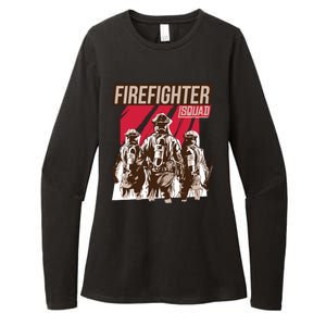 Firefighter Squad Womens CVC Long Sleeve Shirt