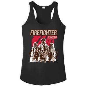 Firefighter Squad Ladies PosiCharge Competitor Racerback Tank