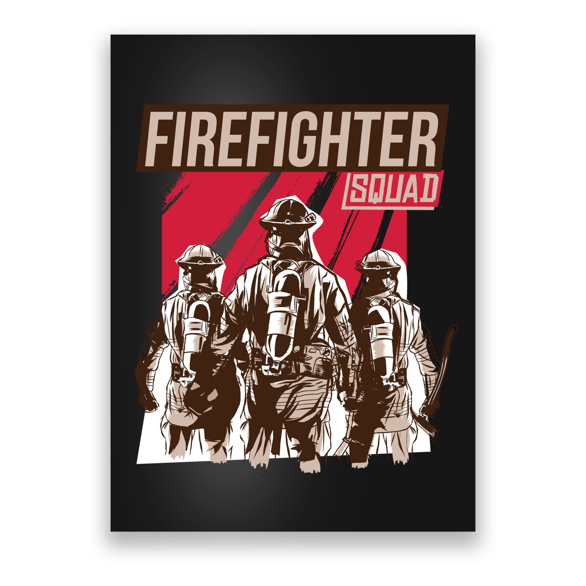 Firefighter Squad Poster