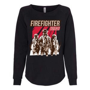 Firefighter Squad Womens California Wash Sweatshirt