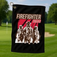 Firefighter Squad Golf Towel