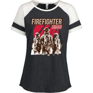 Firefighter Squad Enza Ladies Jersey Colorblock Tee