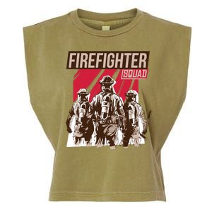 Firefighter Squad Garment-Dyed Women's Muscle Tee