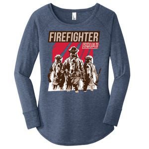 Firefighter Squad Women's Perfect Tri Tunic Long Sleeve Shirt